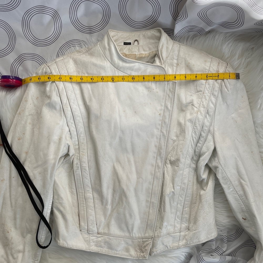 Vintage 80’s Wilson’s leather white jacket